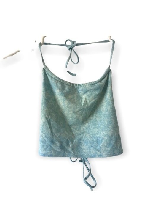 Tops - tie dye halter crop top